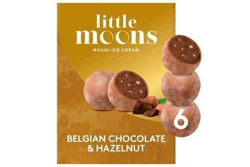 Little Moons Vegan Choc Hazlenut Ice Creams 6pk