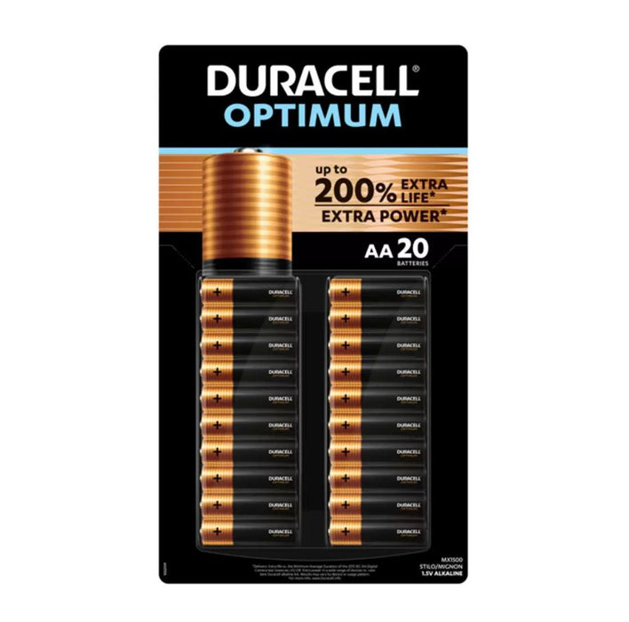 Duracell Optimum Batteries AA 20pk