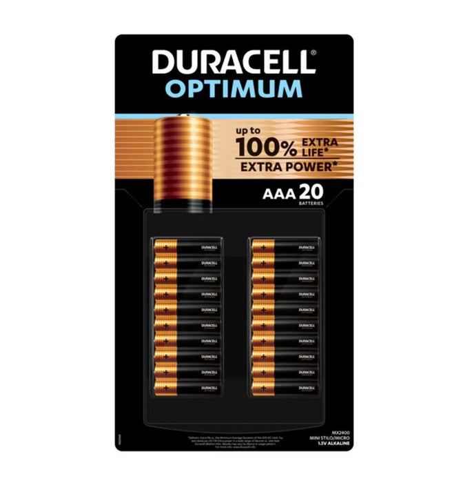 Duracell Optimum Batteries AAA 20pk