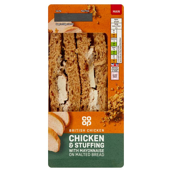 Co Op Deep Fill Chicken & Stuffing Sandwich