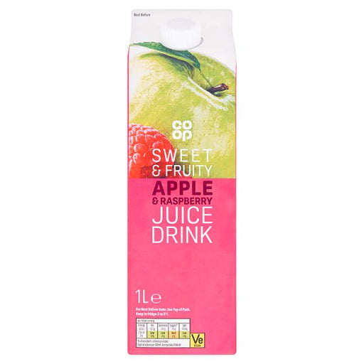 Co op Apple & Raspberry Juice Drink NAS 1L