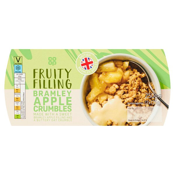 Co Op Twin Apple Crumble 2 x 125g