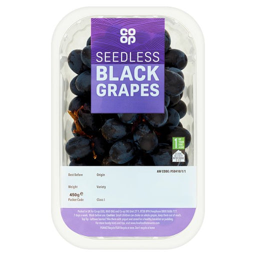 Co Op Black Seedless Grapes Pack