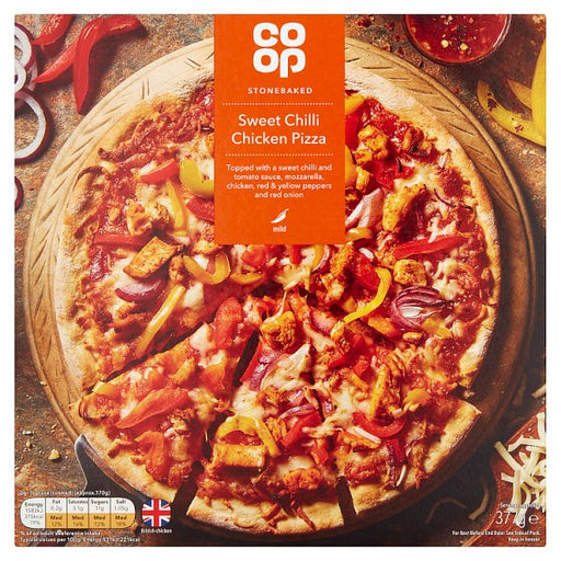 Co Op Stonebaked Sweet Chilli Chicken Pizza 377g
