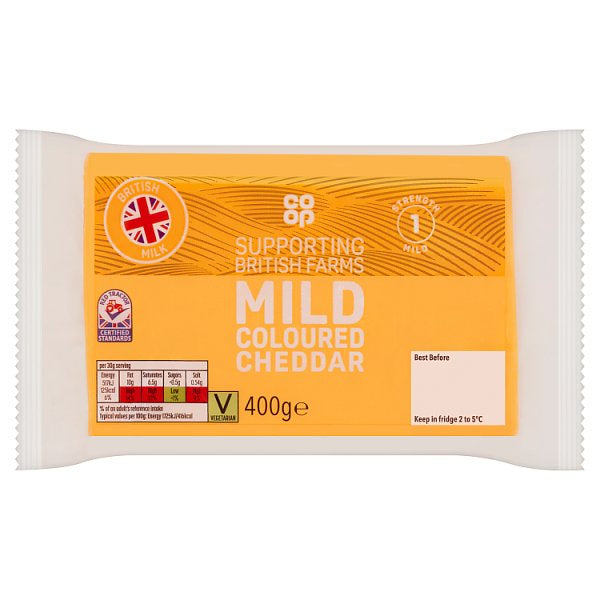 Co Op Mild Coloured Cheddar 400g