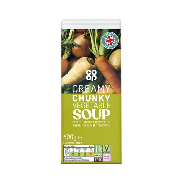 Co Op Chunky Vegetable Soup Ctn 600g