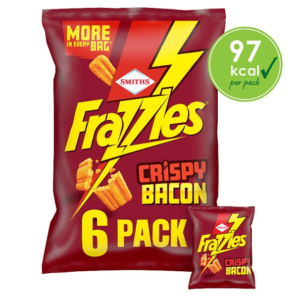 Smiths Bacon Frazzles 20g 6pk