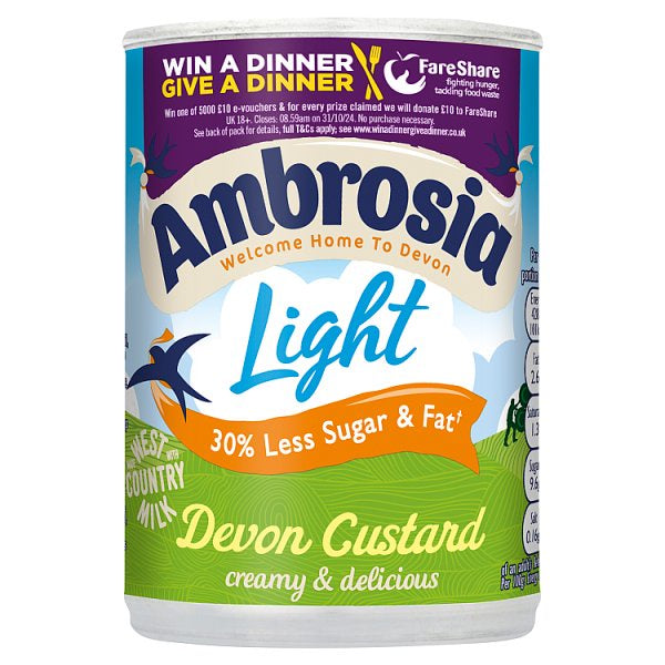 Ambrosia Low Fat Custard Can 400g [887]