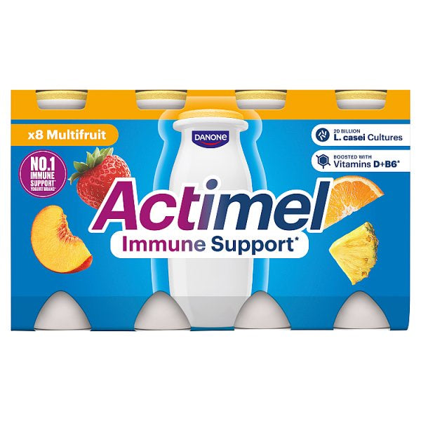 Actimel Multifruit Yoghurt Drinks 8 x 100g