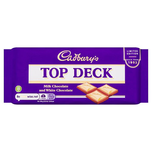 Cadbury Top Deck Choclate Bar 110g