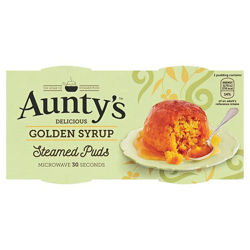 Aunty's Golden Syrup Puddings 2pk