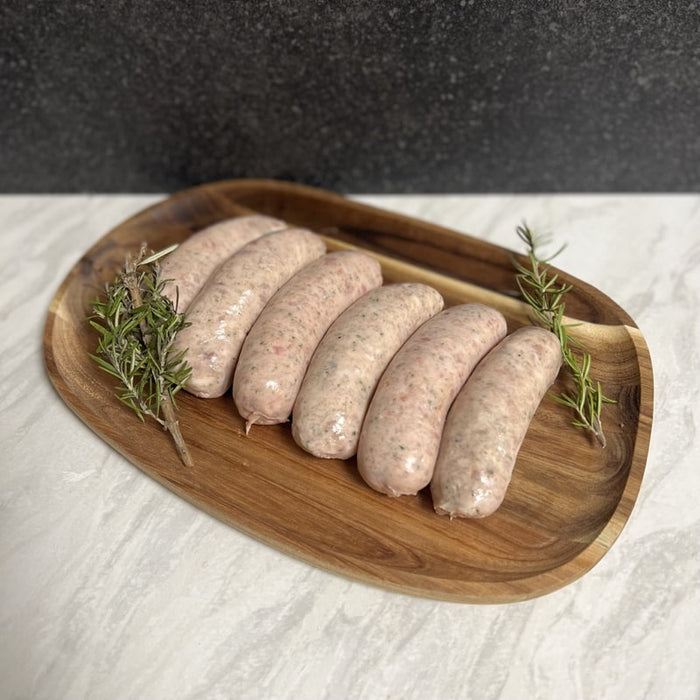 CFM Pork Sausages -  Cumberland - approx 1kg - per KG