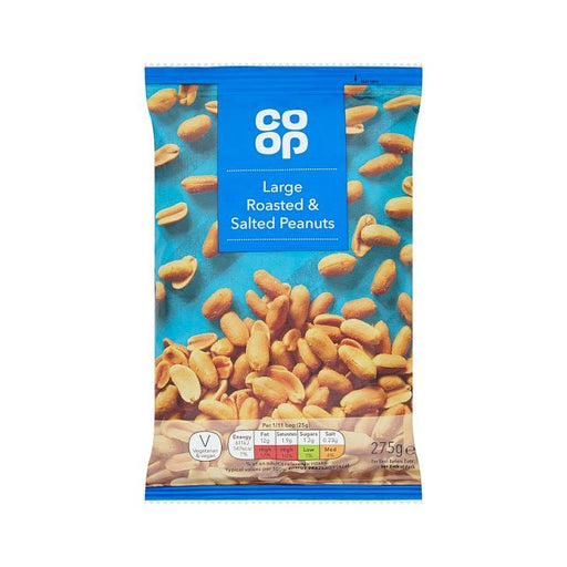 Co Op Large Roasted & Salted Peanuts 275g