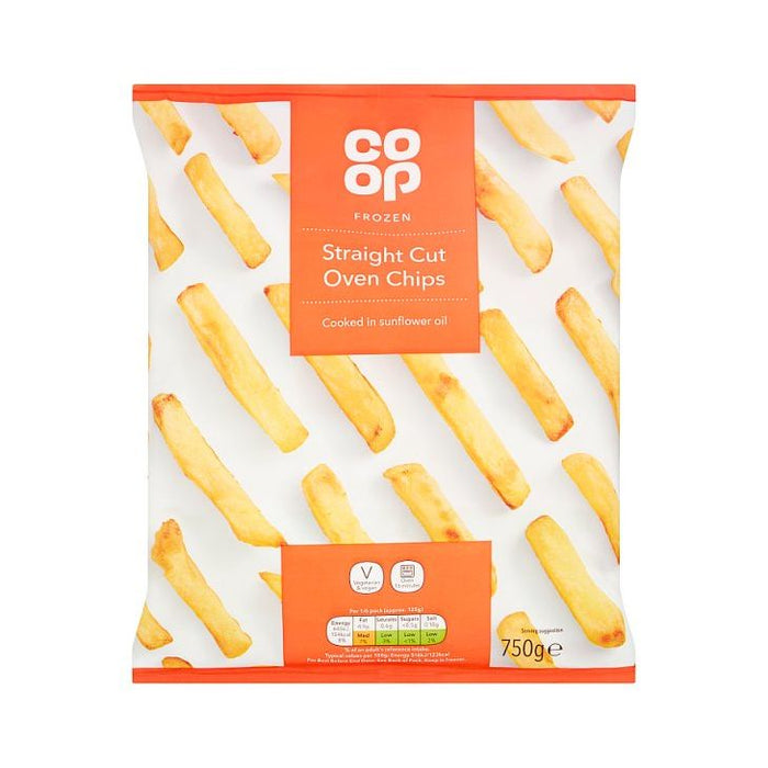 Co Op Straight Cut Chips 750g