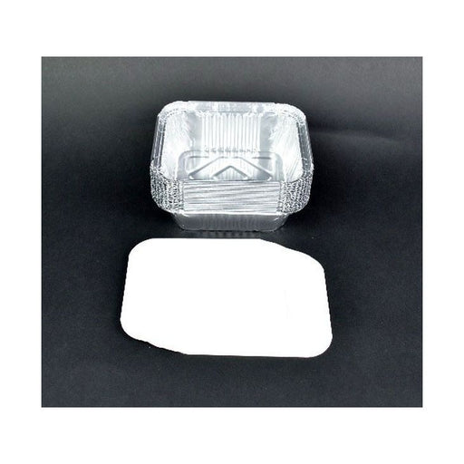 Multipack Foil Dish and Lid, 14.5 x 12cm, Pack of 18