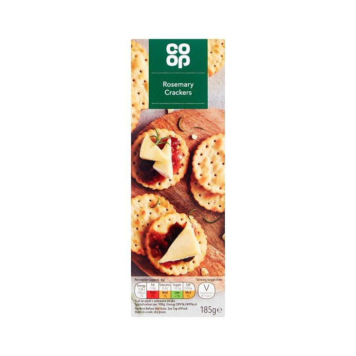 Co Op Rosemary Crackers 185g