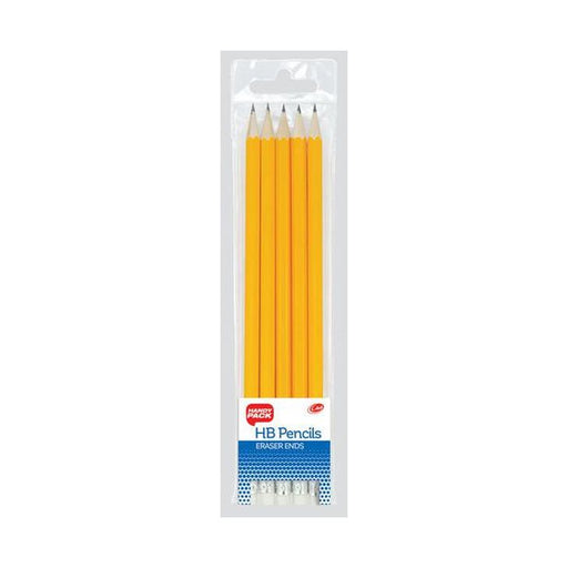 HB Rubber-tipped Pencils 5-pack