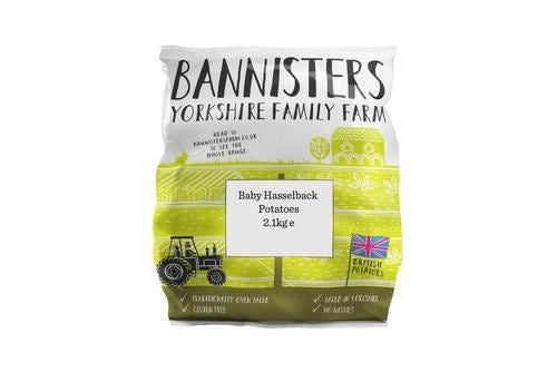 Bannisters Yorkshire Family Farm Baby Hasselback Potatoes 2.1kg
