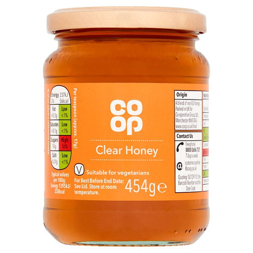 Co Op Clear Honey 454g