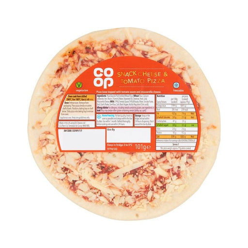 Co Op Cheese & Tomato Snack Pizza 101g