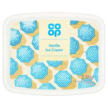 Co Op Creamy Vanilla Ice Cream 2ltr