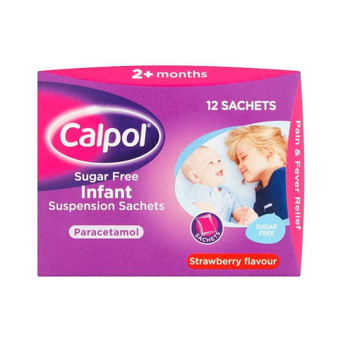 Calpol Sugar Free Infant Suspension Strawberry x 12