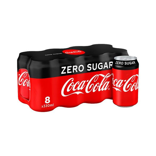 Coca-Cola (Coke) Zero Cans 330ml 8pk
