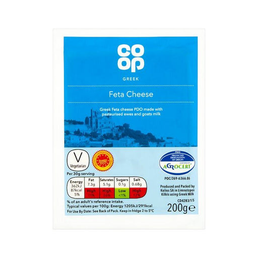 Co Op Greek Feta Cheese 200g