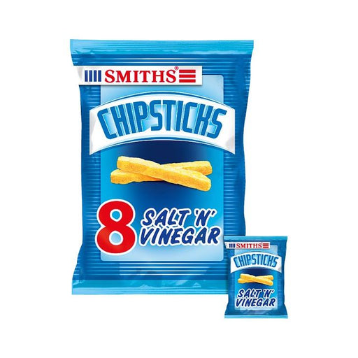 Smiths Salt & Vinegar Chipsticks X6