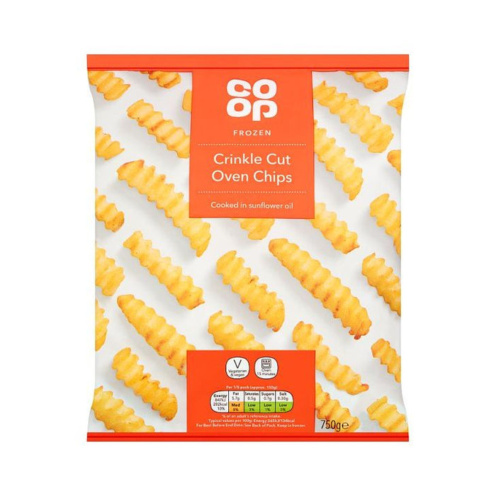 Co Op Crinkle Cut Oven Chips 750g