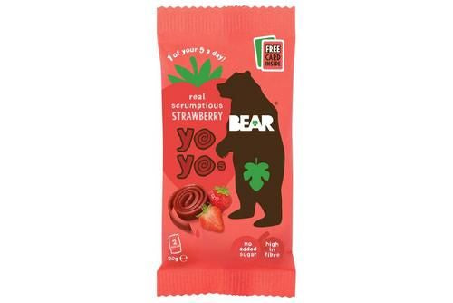 Bear Yoyo Strawberry 20g, 18pk