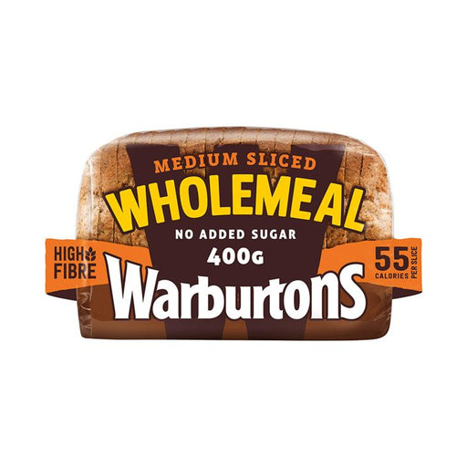 Warburtons Wholemeal Medium Sliced Bread 400g