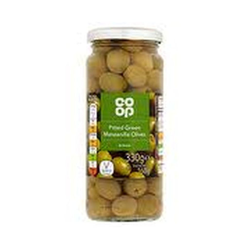 Co op Pitted Green Olives in Brine 330g