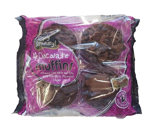 Simply Scrummy Double Choc Muffin 4-Pack