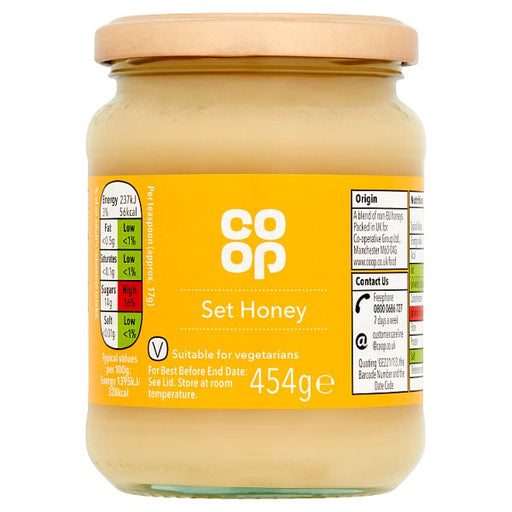 Co Op Set Honey 454g