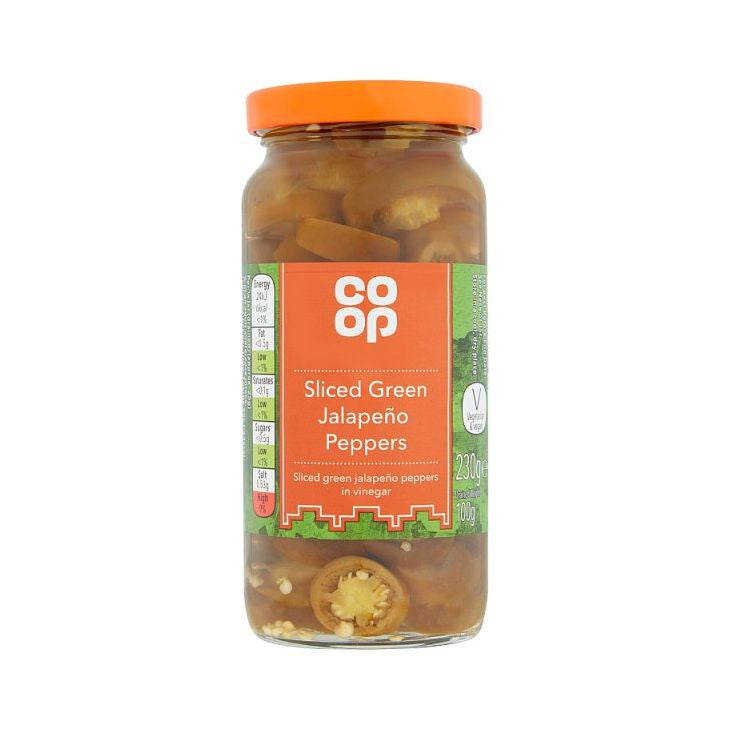 Co Op Sliced Green Jalapeno Peppers 230g