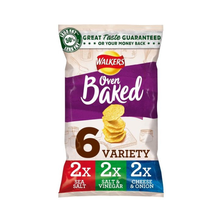 Walkers Oven Baked Variety 25g 6pk