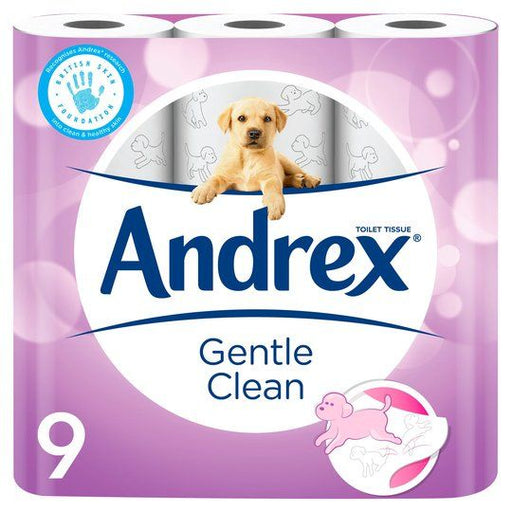 Andrex Gentle Clean Toilet Rolls 9pk