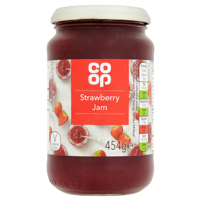 Co op Strawberry Jam 454g