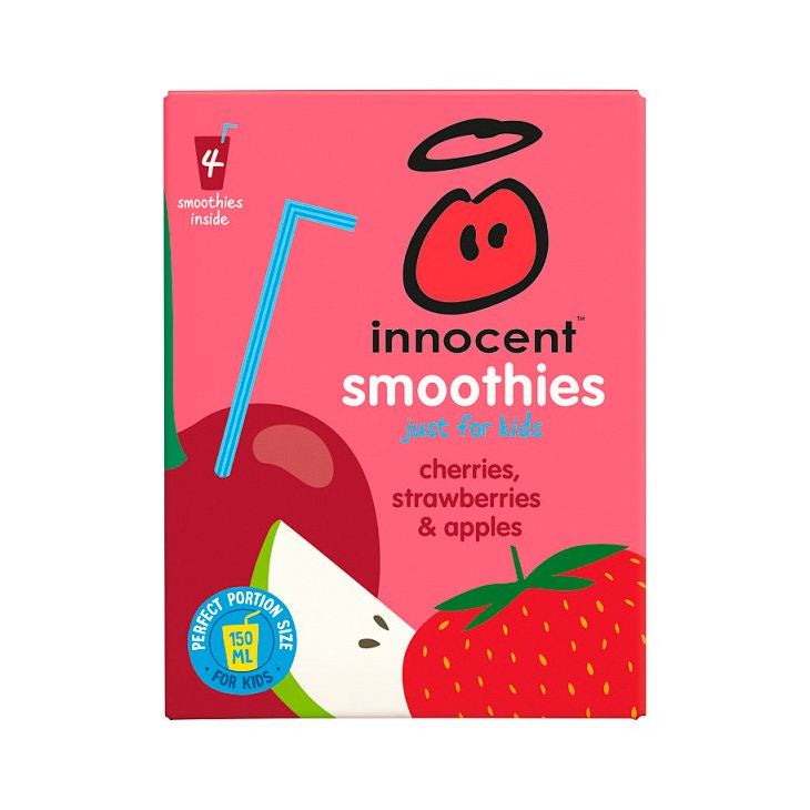 Innocent Kids Cherry/Strawberry Apple 4-Pack