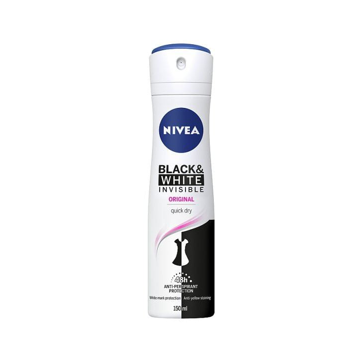 Nivea Black & White Clear Antiperspirant Deodorant Female 150ml