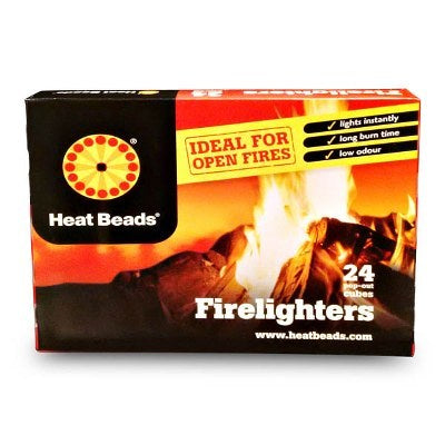 Heat Beads Barbecue Firelighters 24-Pack
