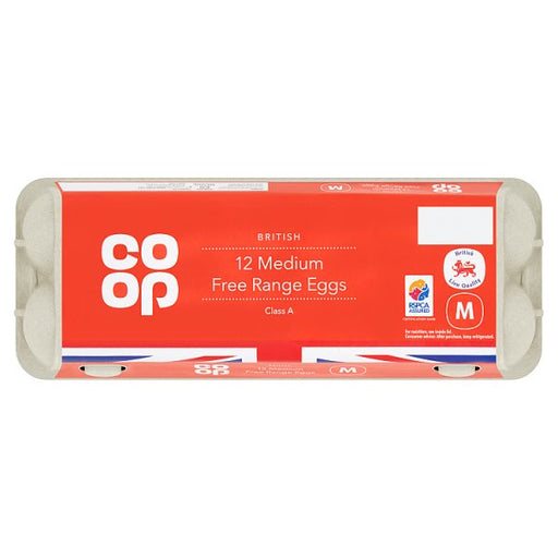 Co Op Free Range Medium Eggs 12pk