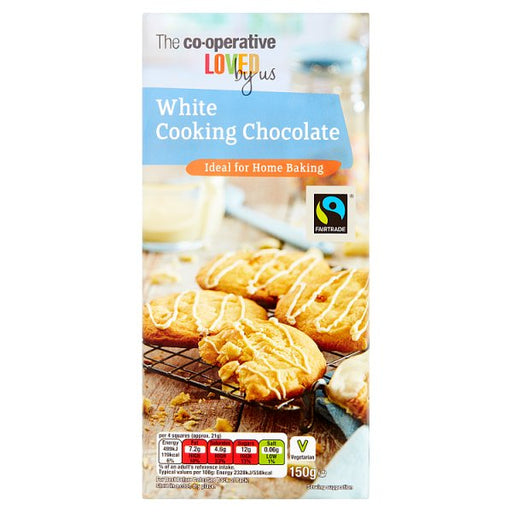 Co Op White Cooking Chocolate 150g