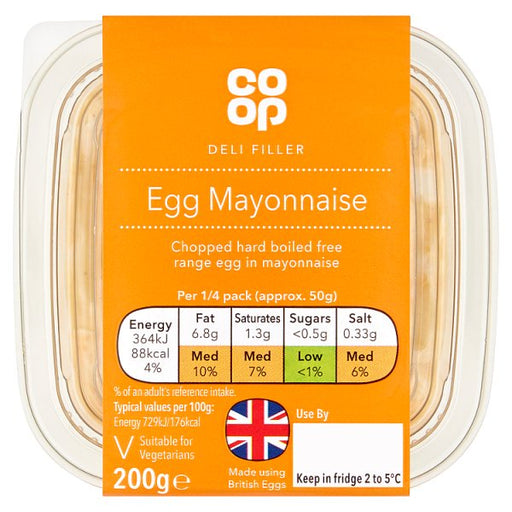 Co Op Egg Mayonnaise Sandwich Filler 200g