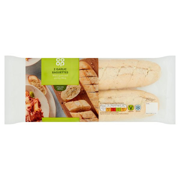 Co Op Garlic Baguette Twin Pack (Chilled) 410g