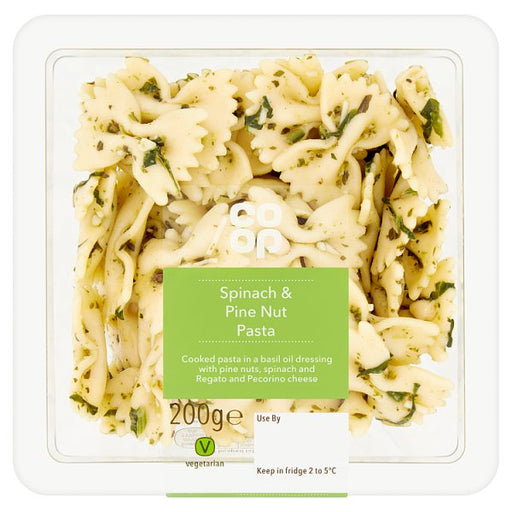 Co Op Pasta, Spinach & Pine Nut Salad