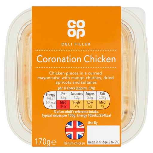 Co Op Coronation Chicken Sandwich Filler 170g