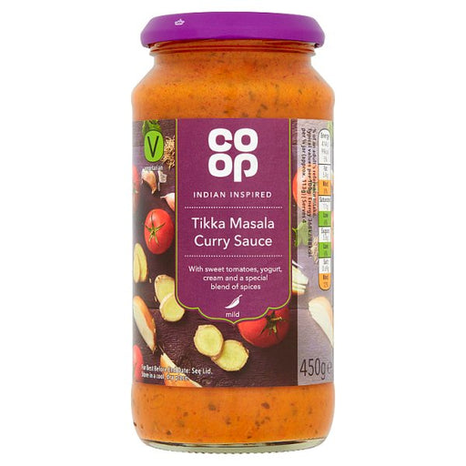 Co Op Tikka Masala Curry Sauce 450g