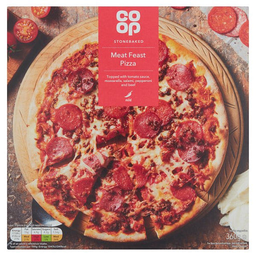 Co Op Stonebaked Meatfeast Pizza 360g